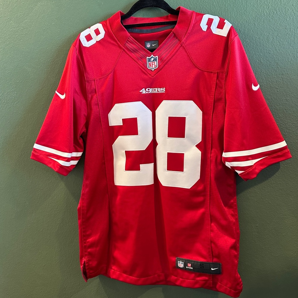 NFL SF 49ers Carlos Hyde Official Nike On Field Jersey #28